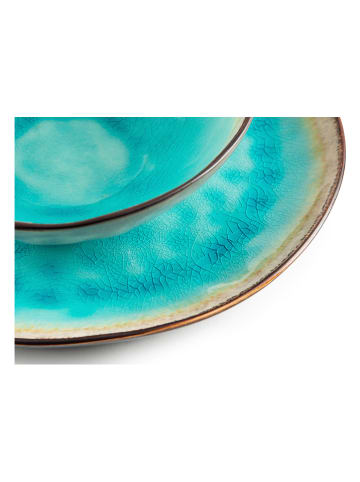Trendy Kitchen by EXCÉLSA 12-delig tafelservies "Maldive" turquoise