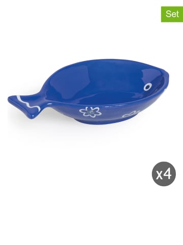 Trendy Kitchen by EXCÉLSA 4er-Set: Schalen "Ocean" in Blau - (B)17 x (H)5 x (T)11 cm