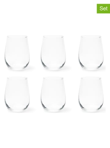 Trendy Kitchen by EXCÉLSA 6-delige set: glazen "Dublino" transparant - 470 ml
