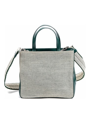PRADA Handtas beige/groen - (B)22 x (H)20 x (D)7 cm