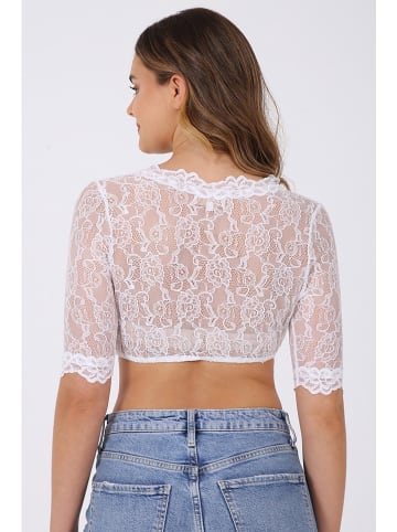 Krüger Dirndl Dirndlbluse "Cassandra" in Weiß