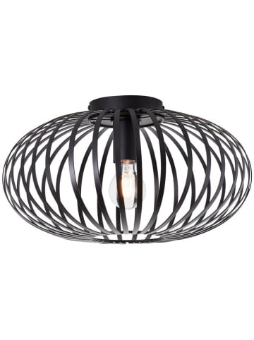 Brilliant Plafonnière "Bremen" zwart - Ø 40 cm