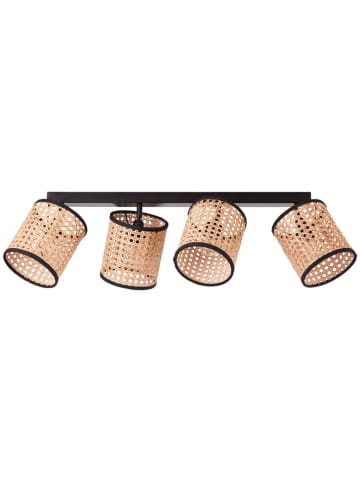 Brilliant Lampa sufitowa "Wiley" w kolorze czarno-jasnobrązowym - 67 x 13 cm
