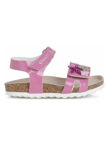 Geox Sandały "Chalki" w kolorze różowym