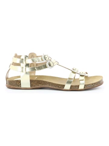 Kickers Leder-Sandalen "Ana" in Gold