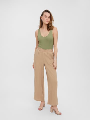 Vero Moda Spodnie "Natali" w kolorze beżowym