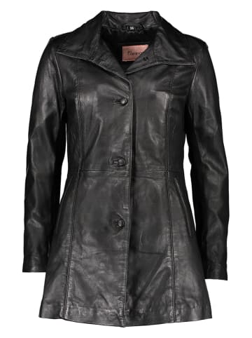Caminari Ledermantel "Phia" in Schwarz