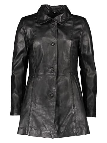 Caminari Ledermantel "Phia" in Schwarz