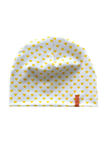 LiVi Beanie "Hart Geel" geel