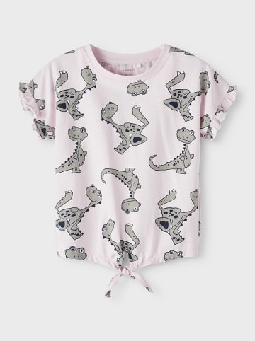 name it Shirt lichtroze/grijs