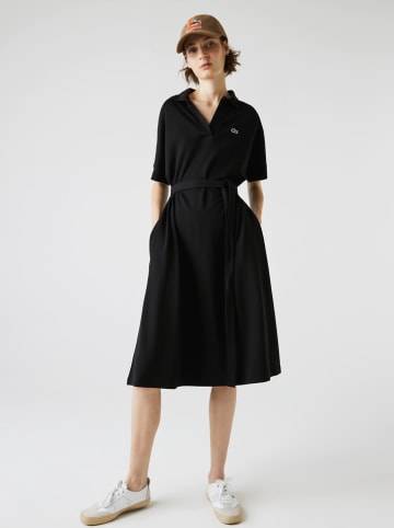 Lacoste Polokleid in Schwarz