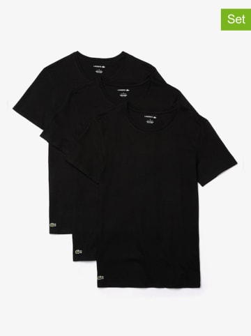 Lacoste Koszulki (3 szt.) w kolorze czarnym
