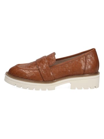 Caprice Leder-Slipper "Seda" in Hellbraun