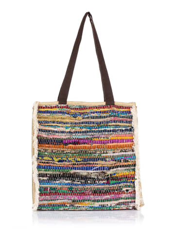 Peace & Love Shopper bag ze wzorem - 37 x 40 x 10 cm