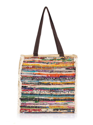 Peace & Love Shopper meerkleurig - (B)37 x (H)40 x (T)10 cm