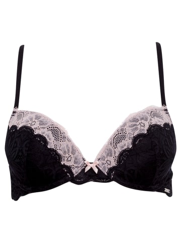 s.Oliver Push-up-BH "Joëlle" in Rosa/ Schwarz