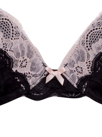 s.Oliver Push-up-BH "Joëlle" in Rosa/ Schwarz