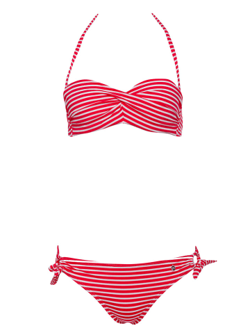 s.Oliver Bikini w kolorze czerwono-białym