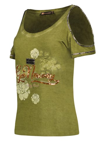 Geographical Norway Koszulka w kolorze khaki