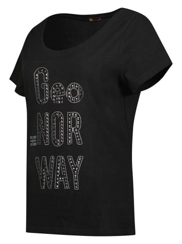 Geographical Norway Shirt "Jarziza" in Schwarz