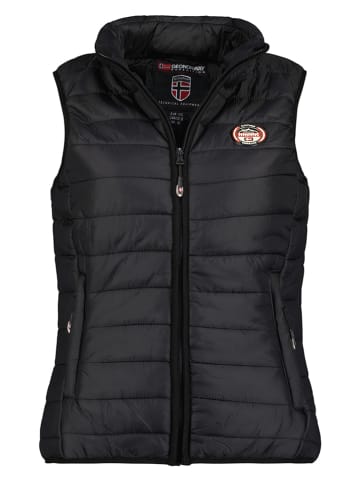Geographical Norway Steppweste in Schwarz