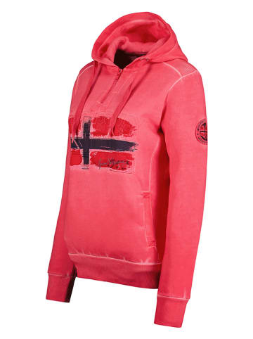 Geographical Norway Hoodie in Pink