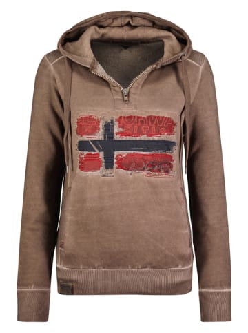 Geographical Norway Bluza w kolorze jasnobrÄ…zowym