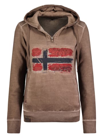 Geographical Norway Bluza w kolorze jasnobrązowym