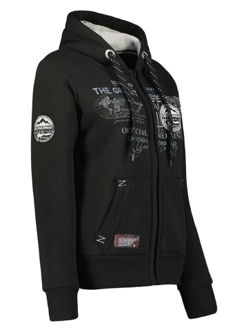 Geographical Norway Sweatjacke in Schwarz