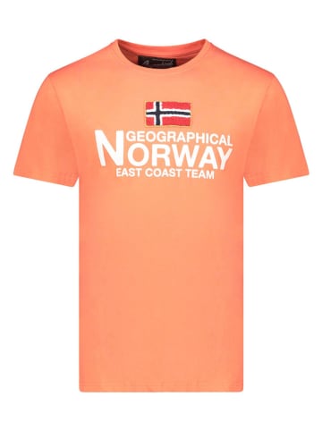 Geographical Norway Koszulka "Jacky" w kolorze pomarańczowym