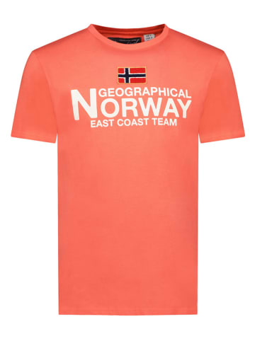 Geographical Norway Shirt in Koralle