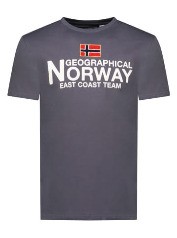 Geographical Norway Koszulka "Jacky" w kolorze antracytowym