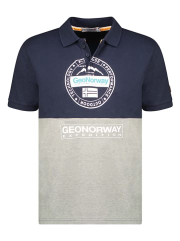 Geographical Norway Poloshirt donkerblauw/grijs