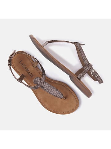 Lazamani Teenslippers bruin