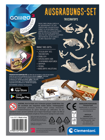 Clementoni Galileo-Ausgrabungsset "Triceratops" - ab 7 Jahren