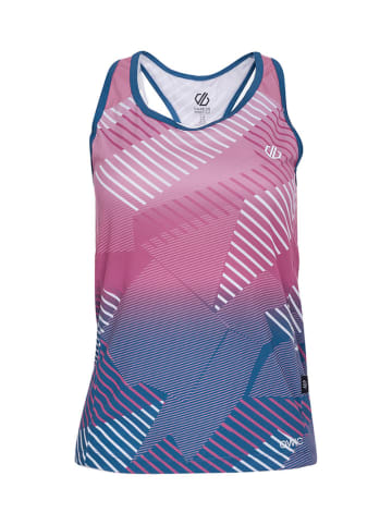 Dare 2b Top "Prompt Vest" w kolorze różowo-niebieskim ze wzorem