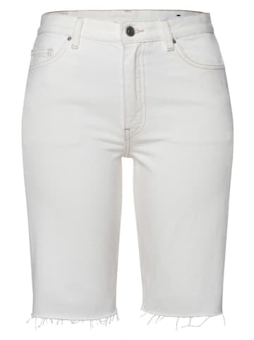 Cross Jeans Szorty dżinsowe w kolorze białym