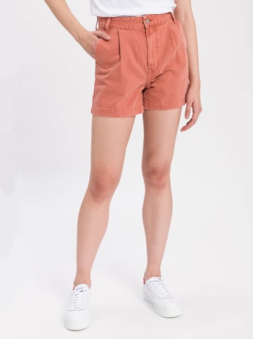 Cross Jeans Szorty dżinsowe w kolorze pomarańczowym