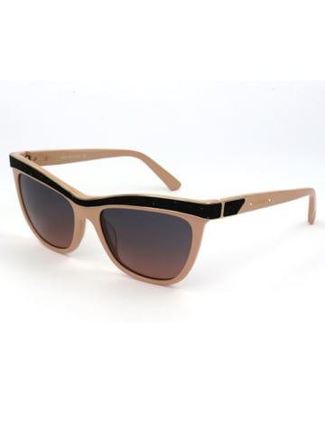 Swarovski Damskie okulary przeciwsłoneczne w kolorze czarno-jasnoróżowo-granatowym