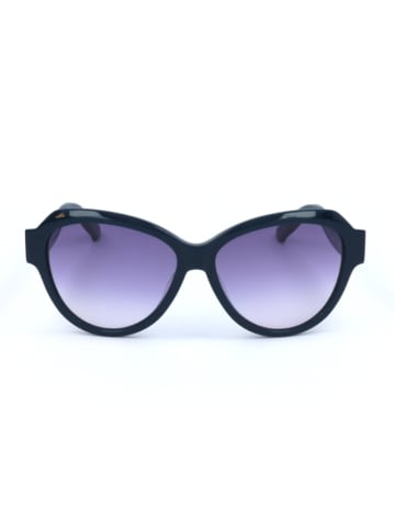 Swarovski Damskie okulary przeciwsłoneczne w kolorze granatowo-fioletowym