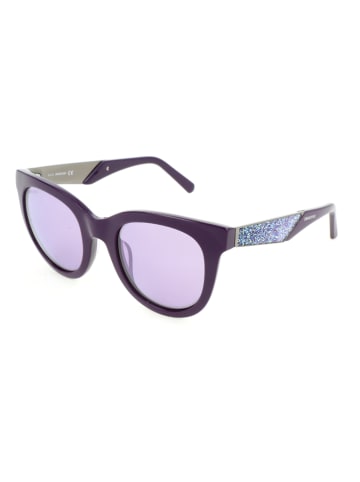 Swarovski Damskie okulary przeciwsłoneczne w kolorze fioletowym