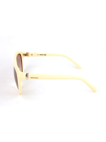 Swarovski Damskie okulary przeciwsłoneczne w kolorze kremowo-jasnobrązowym
