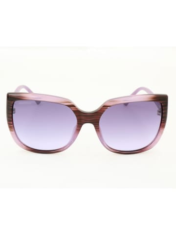 Swarovski Damskie okulary przeciwsłoneczne w kolorze brązowo-fioletowo-jasnoróżowym