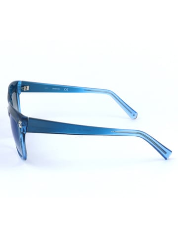 Swarovski Damskie okulary przeciwsłoneczne w kolorze niebieskim