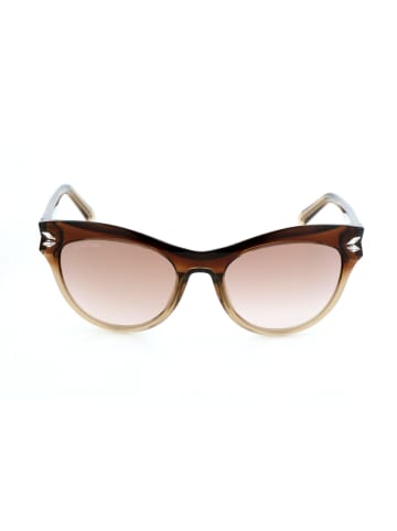 Swarovski Damskie okulary przeciwsłoneczne w kolorze brązowo-beżowo-jasnoróżowym