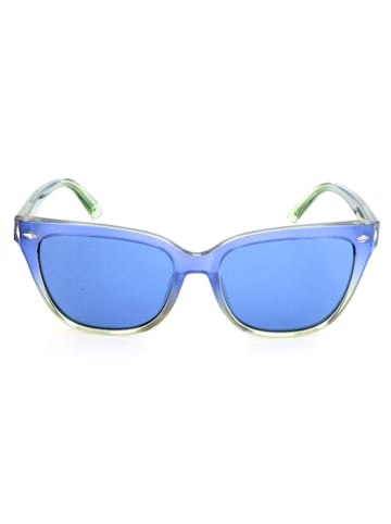 Swarovski Damskie okulary przeciwsłoneczne w kolorze niebieskim