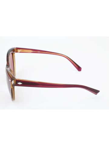 Swarovski Damskie okulary przeciwsłoneczne w kolorze fioletowo-czerwono-żółtym