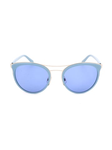 Swarovski Damskie okulary przeciwsłoneczne w kolorze błękitno-złotym