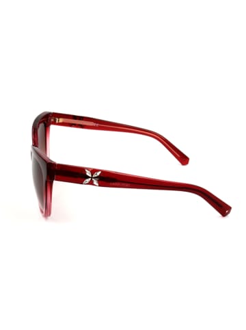 Swarovski Damskie okulary przeciwsłoneczne w kolorze bordowo-brązowym