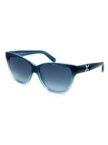 Swarovski Dameszonnebril blauw